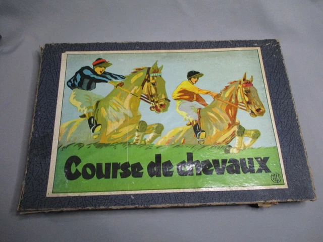 Jeu Ancien VERA 'Steeple Chase De Paris' - Course De Chevaux Vintage Vers 1940