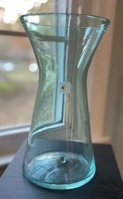 Vintage MCM Blenko Wayne Husted Era Hand Blown Art Glass  Vase 5519-M 1950s