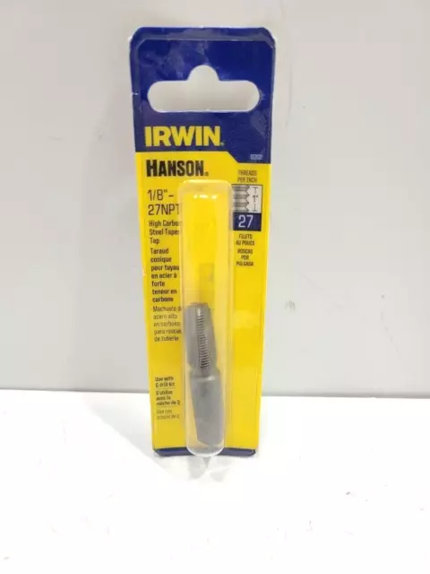 Irwin Industrial 8202 High Carbon Steel Taper Pipe Tap 1/8"-27 Npt