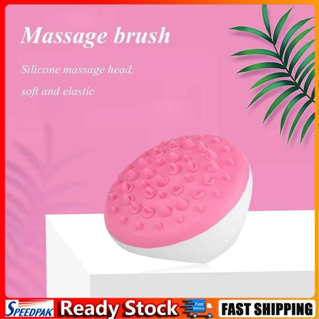 Hand-Held Full Body Massage Brush Anti Cellulite Muscles Massager (Pink)