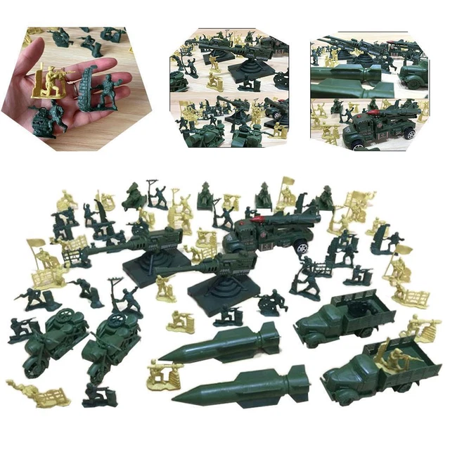 63/Set Verschiedene Pose Soldaten Spielzeug Action Figure Modell Zubehör Set