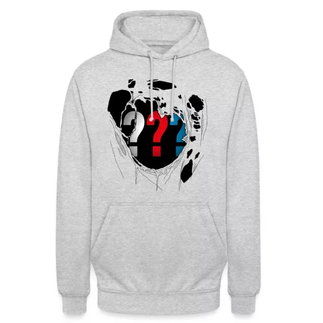 Die Drei Fragezeichen Logo Brust Unisex Hoodie