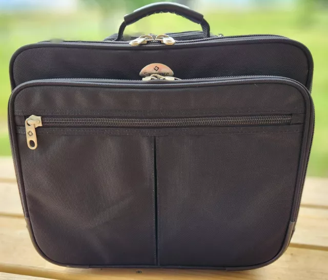 Samsonite Model - 931165 - Black Rolling Carry on Bag Laptop Luggage Briefcase