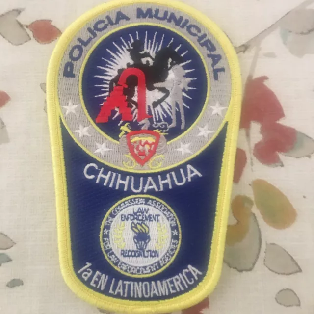 mexican police patch in great condition