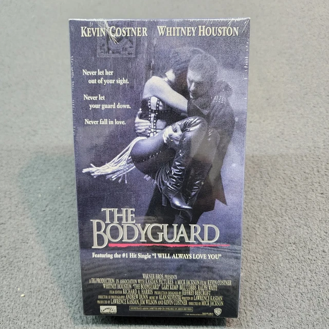 THE BODYGUARD VHS Movie featuring Kevin Costner & Whitney Houston New