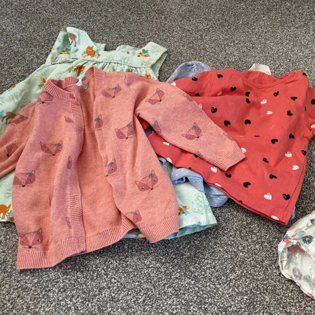 great quality baby girls clothes bundle age 6-9 months inc J Lewis 3