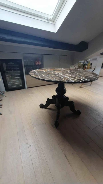 tavolo antico con piano in marmo