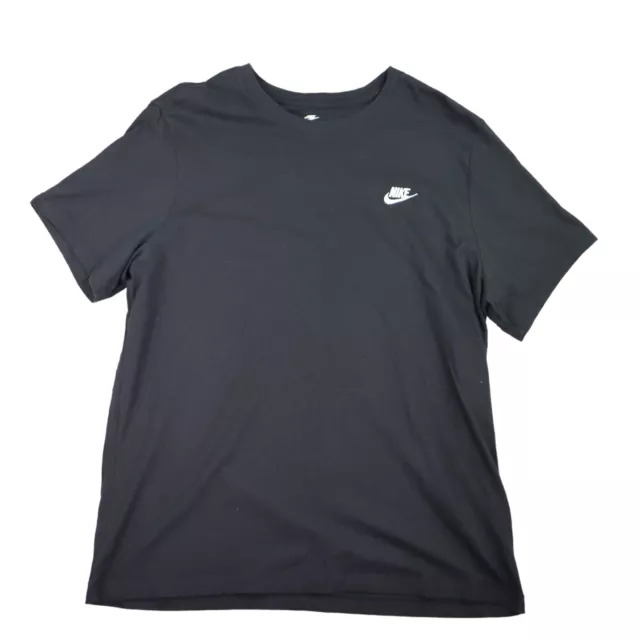 NIKE LOGO VINTAGE Black Crew Neck T Shirt Used Men s Size L B24