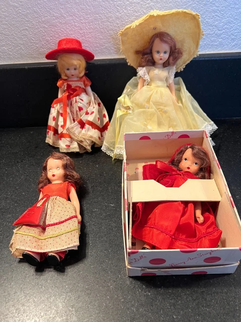 Four Vintage Storybook Dolls Including Queen Of Hearts & Little Red Riding Hood