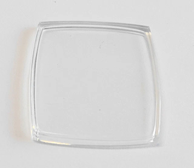 VERRE MONTRE CARRÉ 24.4 MM PLAT EPAISSEUR 0.92 MM