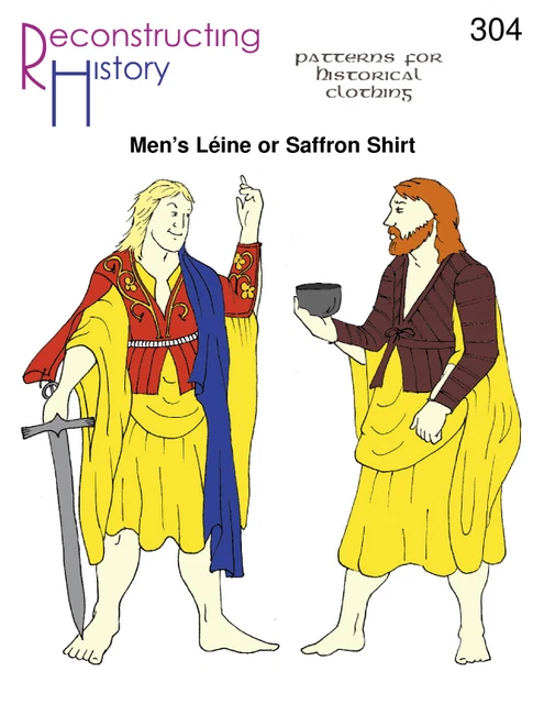 Uomo Leine O Zafferano Camicia -reconstructing Storia Carta Motivi Rh 304