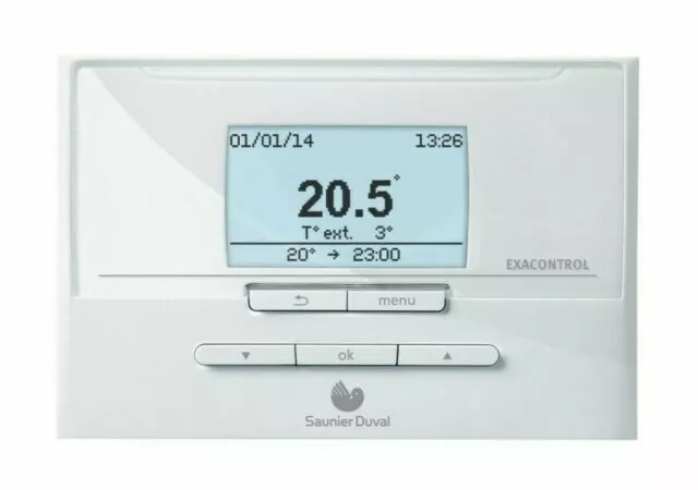 Saunier Duval Exacontrol E7 C Thermostat D'ambiance Programmable Pour Chauffage