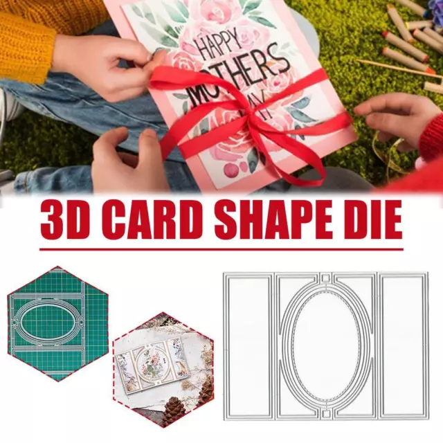 3D Card Shape Die Cuts For Card Making, Rectangular Cutting Gift Shaped T1M5
