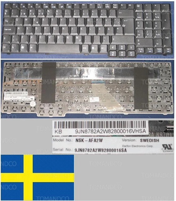 CLAVIER QWERTZ SWISS-ALLEMAND ACER Extensa 2509, 2510, 2510G NK.I1713.062 Noir EUR 15,00 - FR