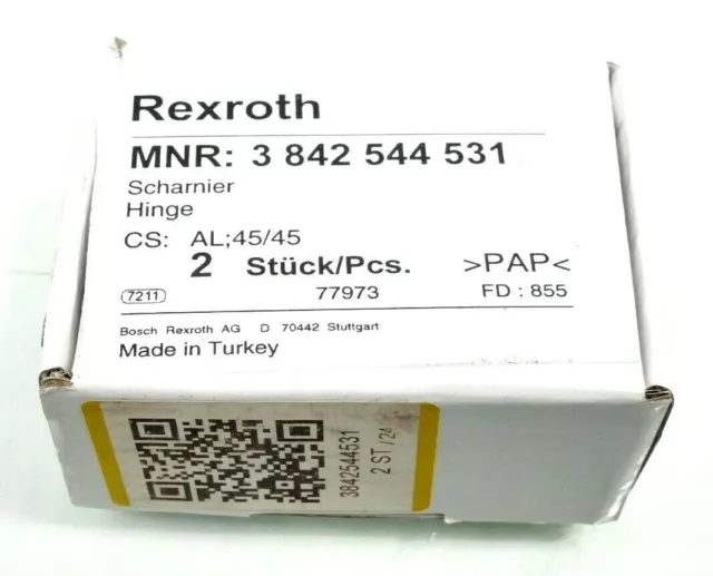 Cerniera Bosch Rexroth 3842544531 AL;45/45 | 77973 (2 pezzi)