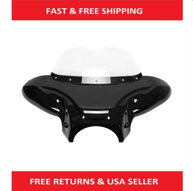 Universal Windshield Fairing Batwing Bracket Fits Harley Yamaha Motorcycle L 23