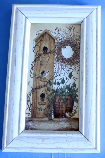 Picture - In Frame - Birds and Birdhouse - 9 x 6 1/2
