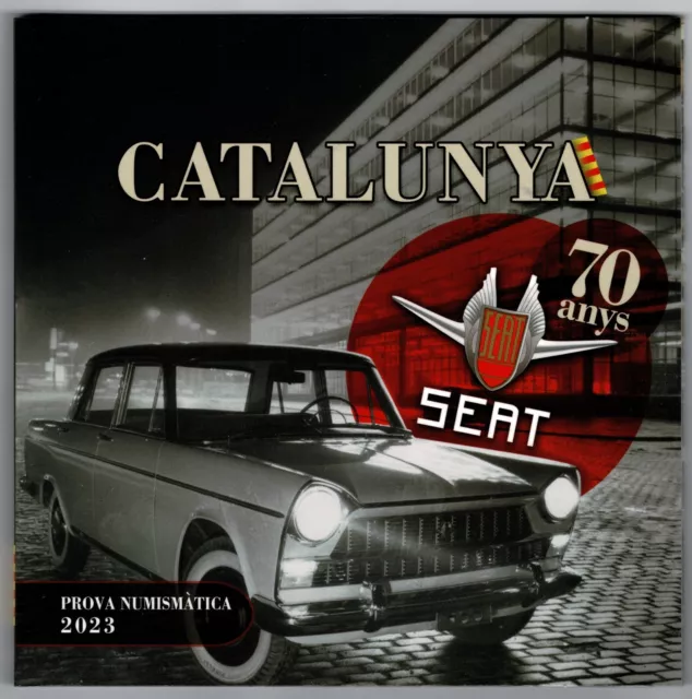 Monedas  Pruebas 70 años del primer coche SEAT Catalunya 2023 Cataluña