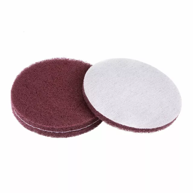 5 Inch 400 Grit Drill Power Brush Tile Scrubber Scouring Pads Cleaning Tool 3pcs
