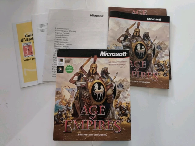 Age Of Empires 2: The Conquerors Sur PC, Boîte Et Manuels Inclus, Version PAL En Bon état