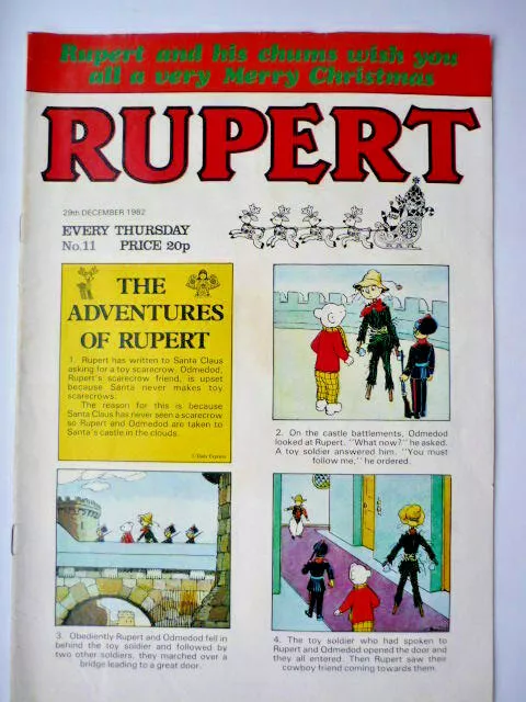 RUPERT 29th. DECEMBER No.11 1982 IN VERY GOOD CONDITION - PUZZELS UNTOUCHED