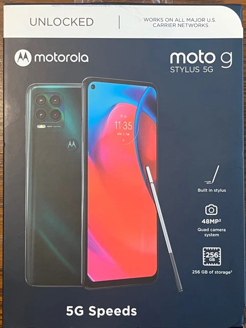 Motorola Moto g Stylus 5g 256gb Unlocked Smartphone XT2131-1, NEW/SEALED