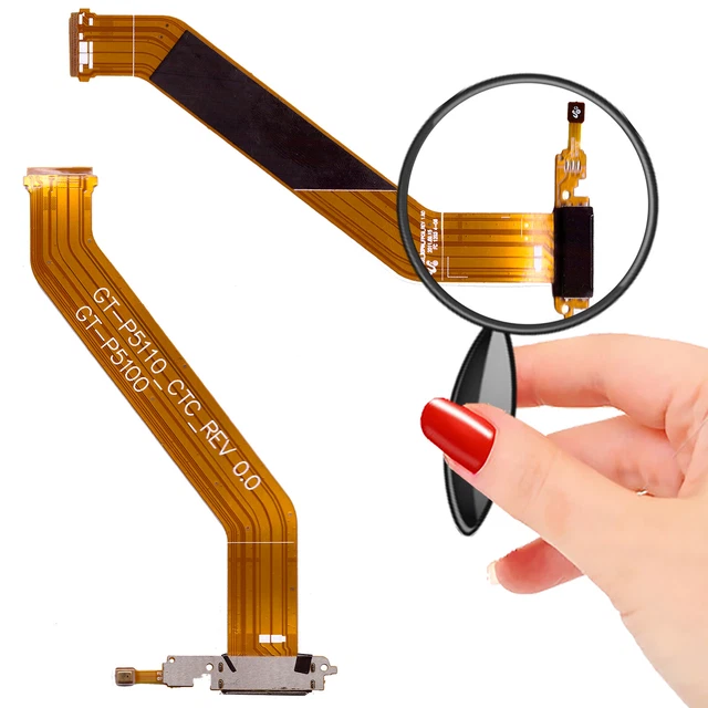 ORIGINAL Samsung Galaxy TAB4 SM-T530 Connecteur De Charge Chargeur MicroUSB Nappe OFFICIELLE Qualité Contacts Dorés Réparation - Foto 6