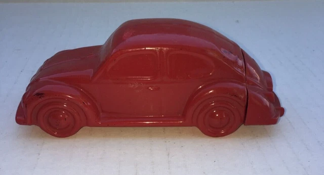 Vintage Avon Red Volkswagen Decanter Bottle w/ some wild country After Shave