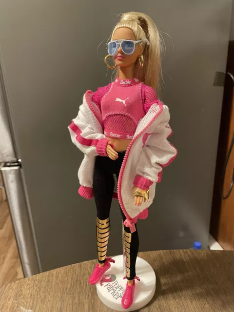 MATTEL PUMA PINK Barbie Doll - DWF59 Mtm Made To Move, Yoga $120.00 -  PicClick
