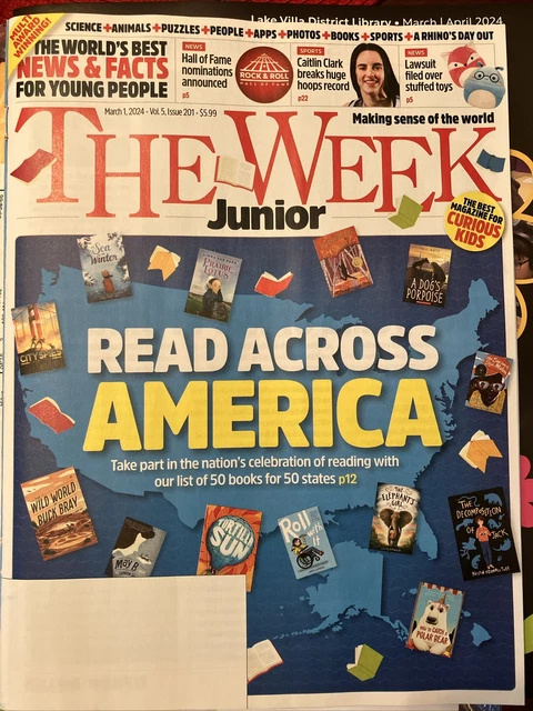 THE WEEK JUNIOR Magazine marzo 2024 Caitlin Clark!!! Nessuna etichetta ...