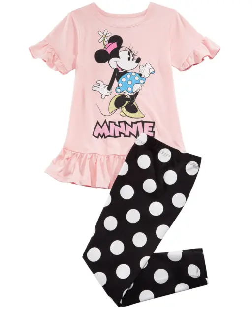 Disney Bambine 2-Pc. Minnie Mouse Tunica E Leggings Set Misura: 3T