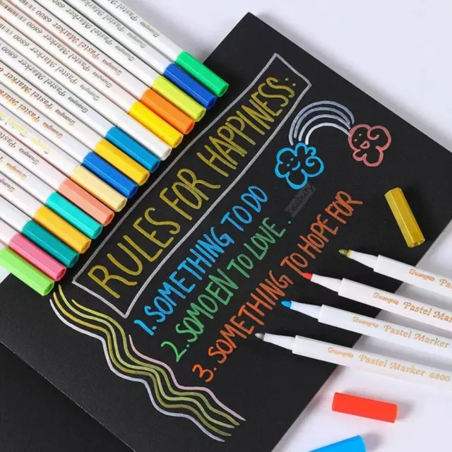 Non-toxic Highlighter Pens Wear Resistant Cute School Supplies  Student