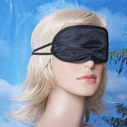 █▬█ █ ▀█▀►Masque de nuit cache sommeil relaxation loup effet soie neuf DOUX