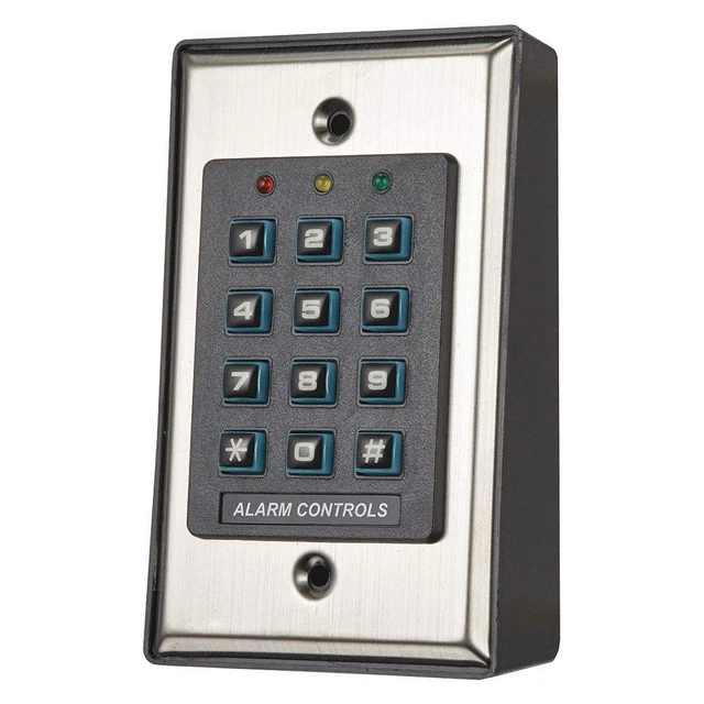 ALARM CONTROLS KP-100A Keypad,SS,5in. H x 3in. W x 2 in. D