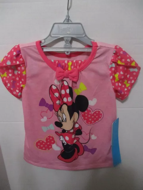 Minnie Mouse Disney Store Girls  Size 4   2 Pc.  Pajamas. BNWT