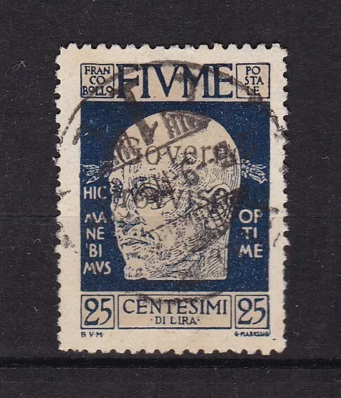 Timbre Italie 1921  Fiume N° 136 Surcharge -Obl.tb-Voir Scan-Z294