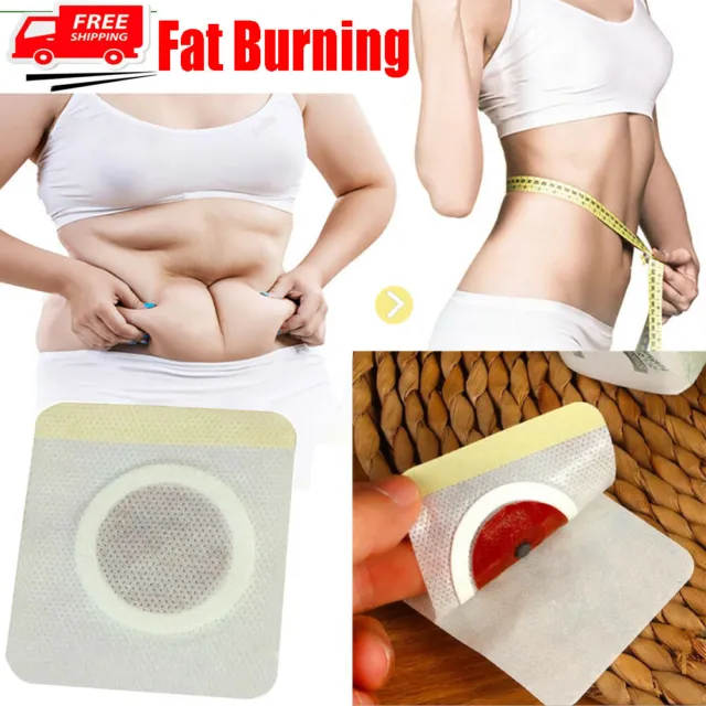 95Pcs Magnetic Abdominal Slimming Fat Burning Navel Sticker Detox Patches AA US