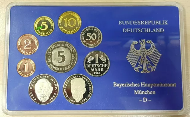 Münzset DM Deutsche Mark Münzen Coins BRD Bayerisches Hauptmünzamt München G
