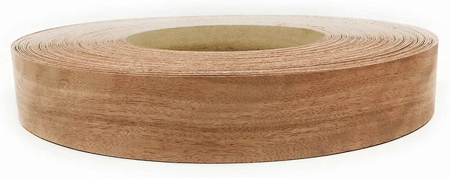 Brand Mahogany 2" X 25' Roll Preglued, Wood Veneer Edge Banding, Flexible Wood T Brand Mahogany 2" X 25' Roll Preglued, Wood Veneer Edge Banding, Flexible Wood T