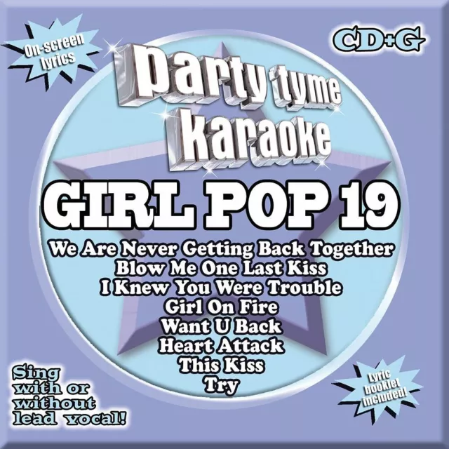 2013 Partei Tyme Karaoke Girl Pop 19 CD+G Inklusive Taylor Swift, Rae Songs 9z