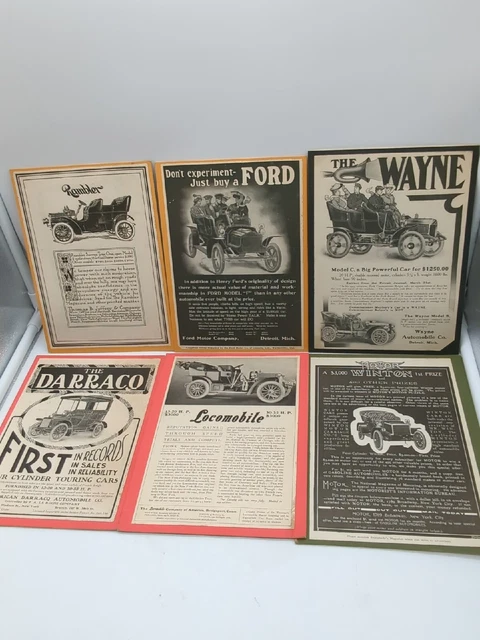 1905 Ford Model "F" Print Ad 6" x 9" Rambler, Lincoln, Winton, Wayne See Pics