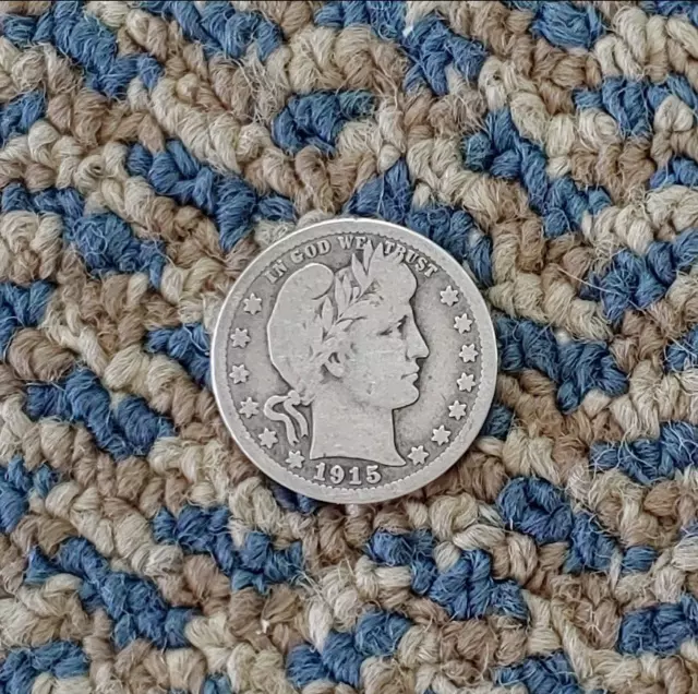 1915-S Barber Quarter - nice eye appeal - free ship