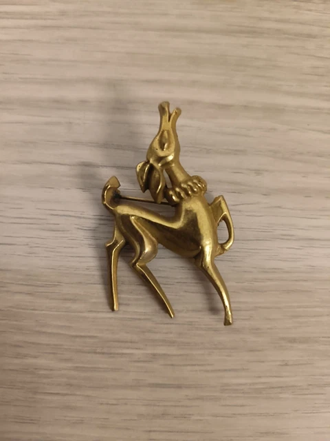 Broche Vintage Nœud émaillé - Créateur Paule Ingrand - Années 1950/1960 - 35 Mm - Occasion
