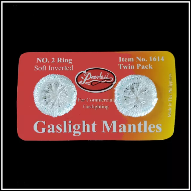 PEERLESS GASLIGHT SOFT MANTLES replaces Aladdin 57114 and American Mantle 254