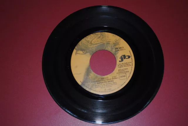 Renato Zero Amico Amore Si Amore No Promo Juke Box 7" 45 Giri