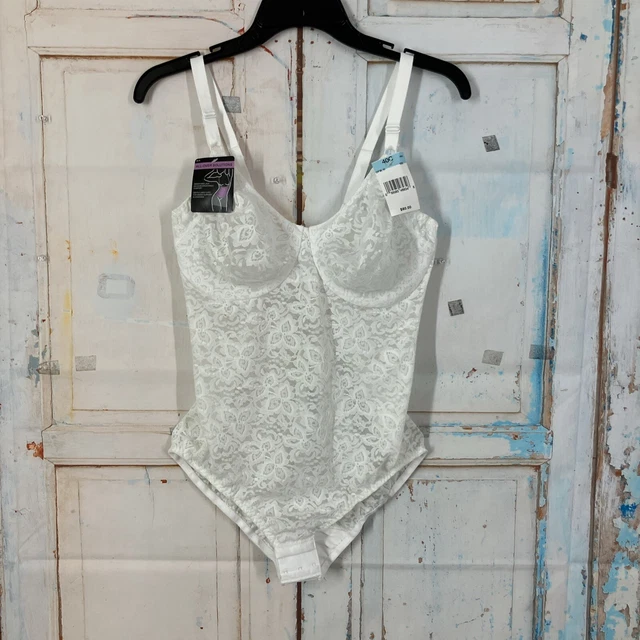 Body Shaper Modellante Bali 8L10 In Pizzo Bianco, Taglia 38B - Nuovo Con Etichette