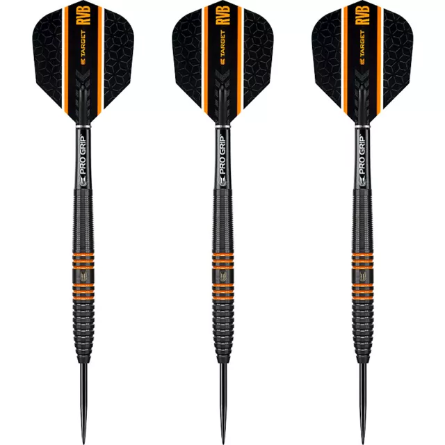 Target Steel Darts Raymond van Barneveld RVB 80% BLACK Steeltip Dart Steeldart