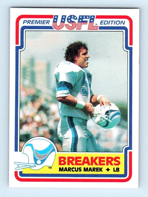 1984 Topps USFL #77 Marcus Marek New Orleans Breakers