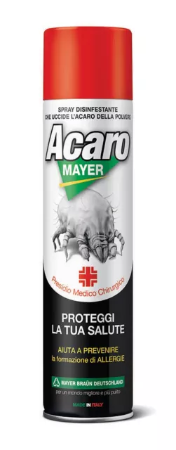 Acaricida insetticida anti acari acaro spray per materasso divani 400 ml
