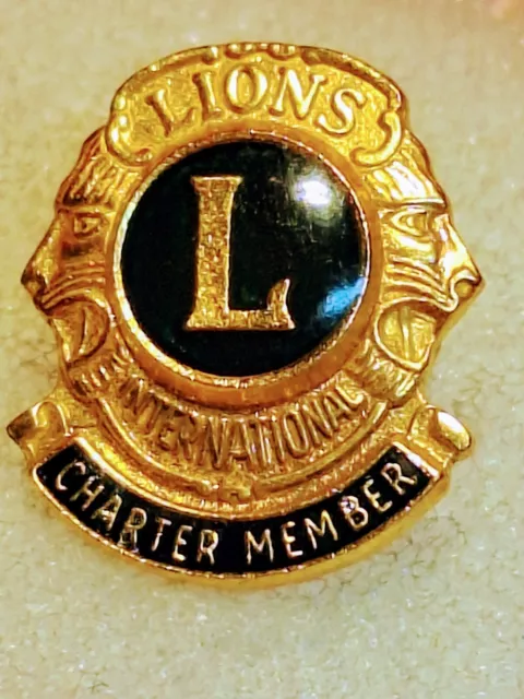 Lions Clubs International Charter Member Lapel Pin